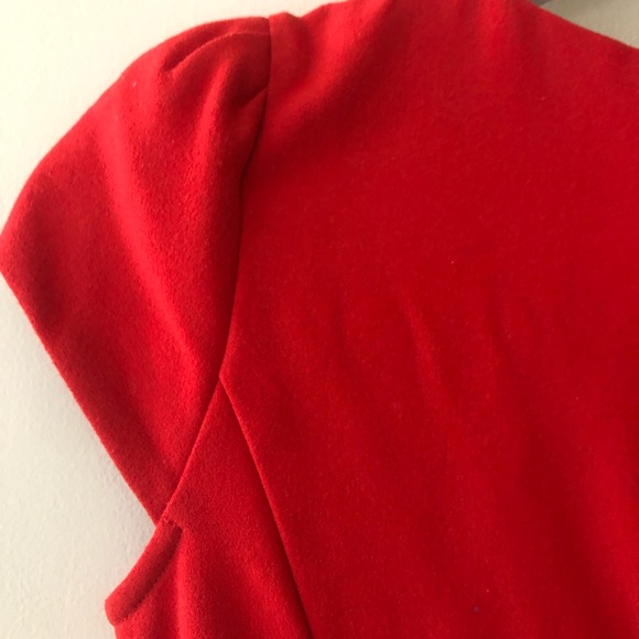 🍊H&M Dress in Deep Orange 🍊 Colour, in Butterfly Sleeves and Back Slit 🍊 - Picture 10 of 12